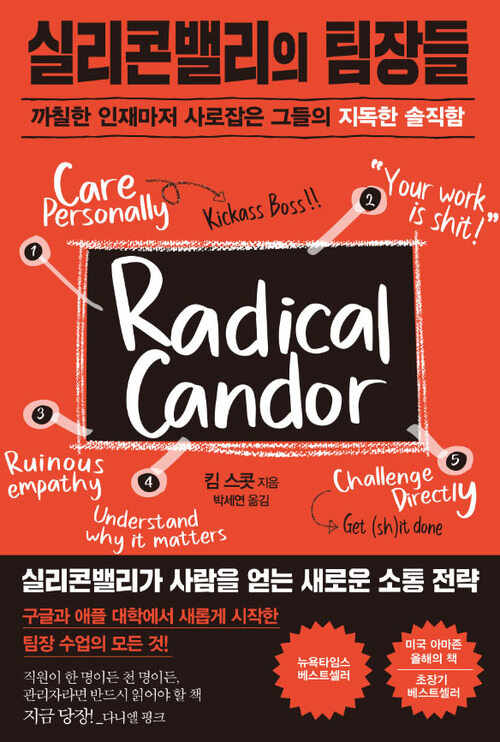 실리콘밸리의 팀장들 - 까칠한 인재마저 사로잡은 그들의 지독한 솔직함 (커버이미지)